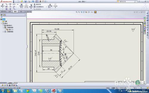 SolidWorks工程圖中快速隱藏輪廓線