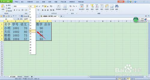 如何更改excel表格中字體的大小和顏色等格式