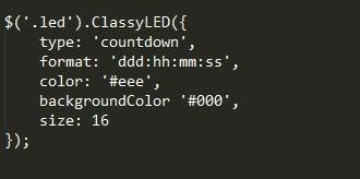jQuery實用LED樣式計時器倒計數器插件使用攻略