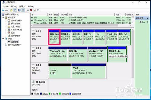 電腦中的磁盤管理混亂，如何理順磁盤管理？