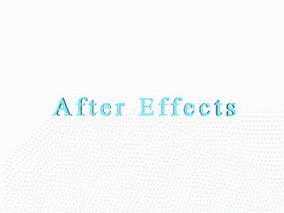 After Effects CS4製作3D文字