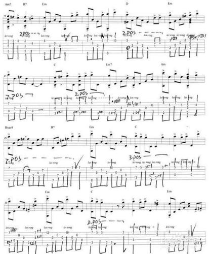 《天空之城》吉他譜 六線譜解析
