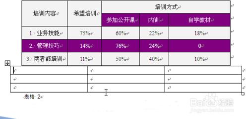 如何在word中給表格添加題注