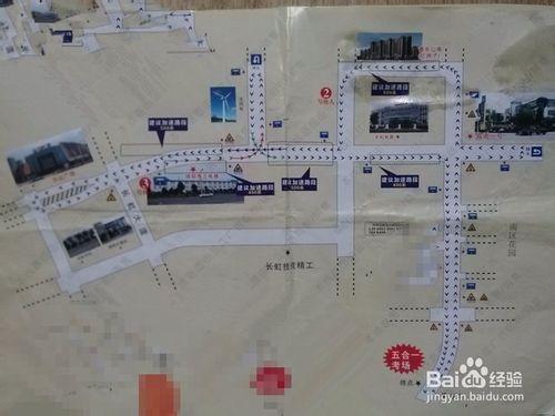 四川綿陽唐訊：科目三線路彩圖。