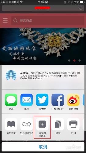 如何把手機網頁添加到我的iPhone主屏幕