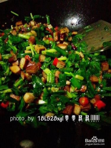 私房菜：韭菜炒豆乾