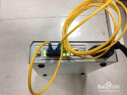通過光電轉換器指示燈排查光纖專線上網的故障