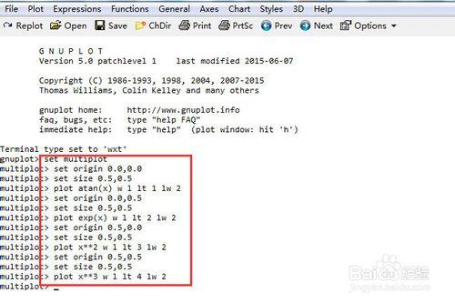 如何處理好gnuplot在同一畫板內畫圖幾個問題？