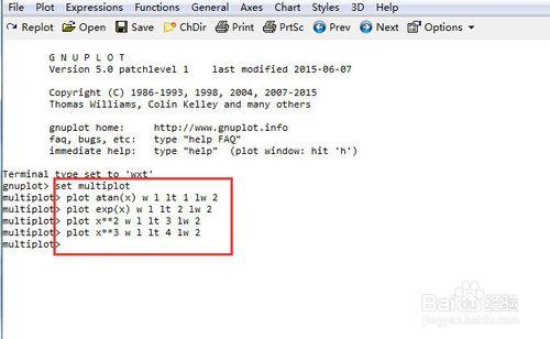 如何處理好gnuplot在同一畫板內畫圖幾個問題？