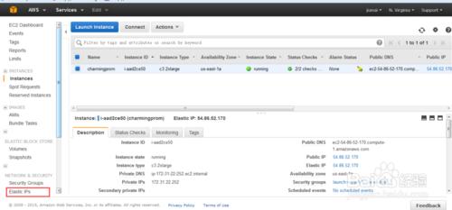 亞馬遜EC2 綁定Elastic IP（固定ip）