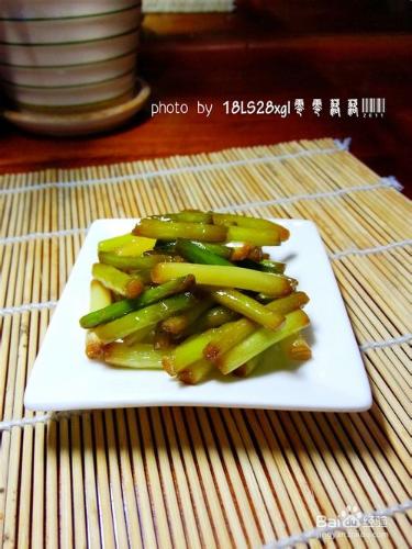 家常菜：豉油蒜薹