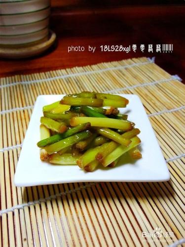 家常菜：豉油蒜薹