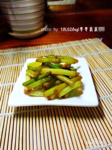 家常菜：豉油蒜薹