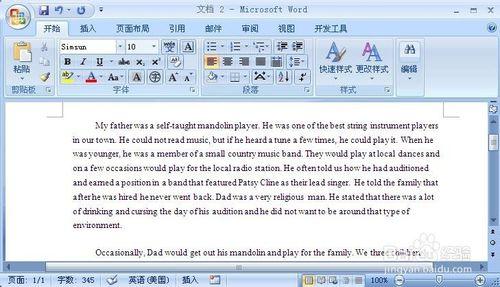 word2007中怎麼將英文翻譯為中文