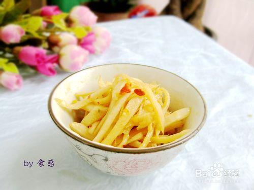 夏季開胃涼菜——醃薑絲