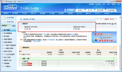 招行專業版：[3]怎麼查看賬戶信息