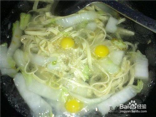 白菜千張鵪鶉蛋湯