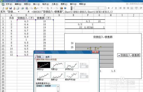 如何使用excel來處理數據進行預測