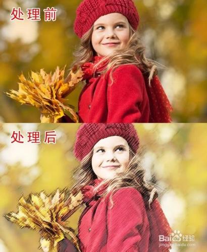 PHOTOSHOP簡單打造人象彩色蠟筆效果