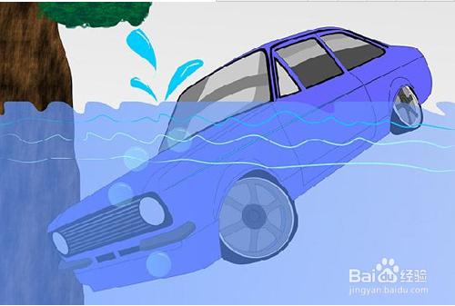 車掉進水裡車門打不開自救方法