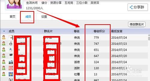 qq群成員等級積分怎麼看