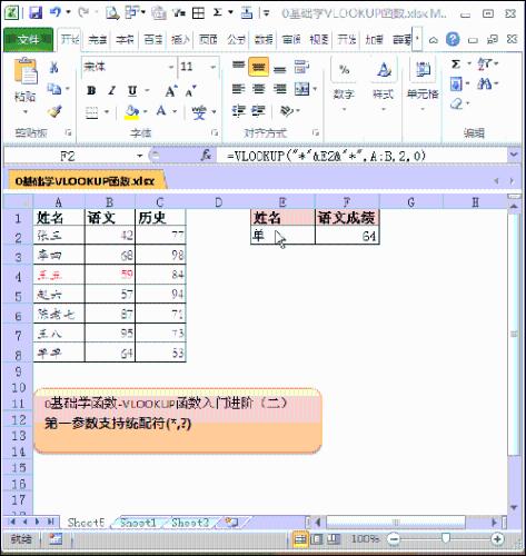 0基礎學VLOOKUP函數：[3]進階-通配符