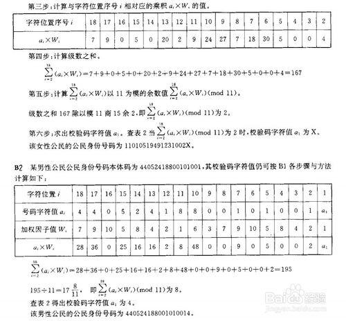 身份證號碼編碼規則及校驗位校驗算法