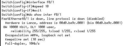 Cisco Packet Tracer基本命令（下）