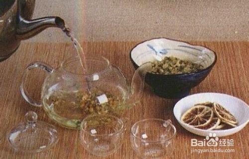 洋甘菊綠豆茶美容養顏花草茶沖泡步驟