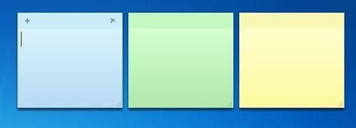 WIN7中的記事小便箋