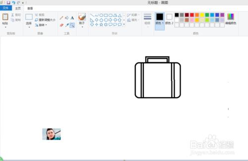 如何在電腦上畫行李箱照片