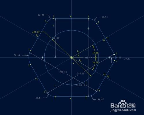 機械設計之法蘭盤截面繪製proe 5.0基本功能介紹