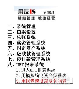 用友U8操作教程：[70]用報表模版編制利潤表