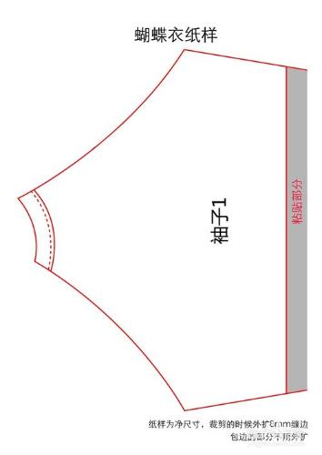 自己動手製作新生兒蝴蝶衣【附圖紙】