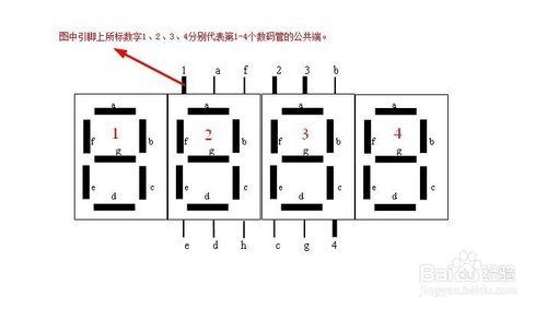 如何區分1位和4位數碼管引腳圖