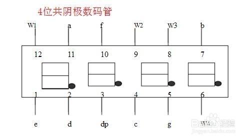 如何區分1位和4位數碼管引腳圖