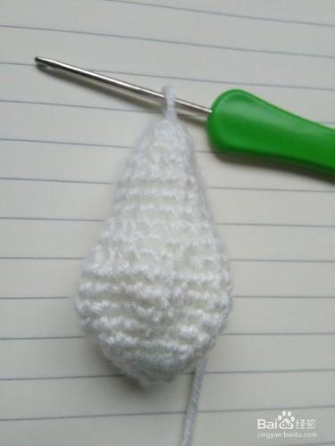 鉤針編織教程——毛線小白菜掛件的鉤法