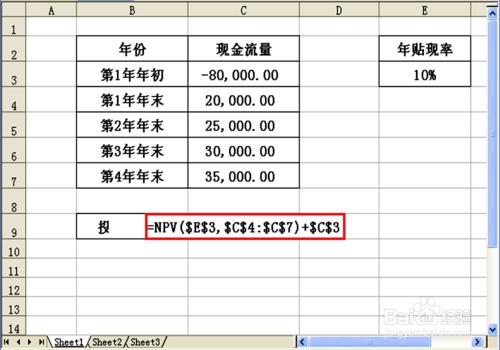 如何運用Excel財務函數計算投資回報淨現值