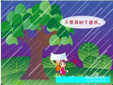 雨天如何防止雷電