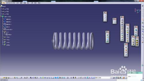 catia畫彈簧教程