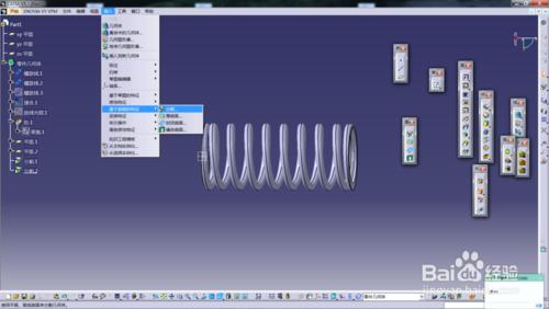 catia畫彈簧教程