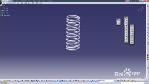 catia畫彈簧教程