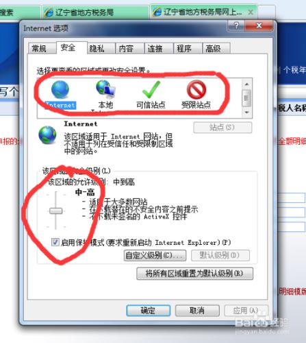 遼寧地稅個稅申報-顯示“未將其加入可信站點”