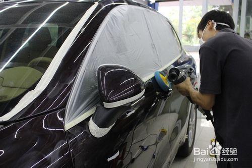 汽車鍍晶保時捷卡宴汽車鍍晶