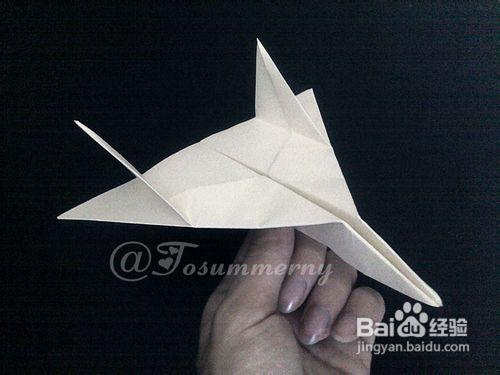 【天の折館】簡易F-14戰機摺紙實拍教程