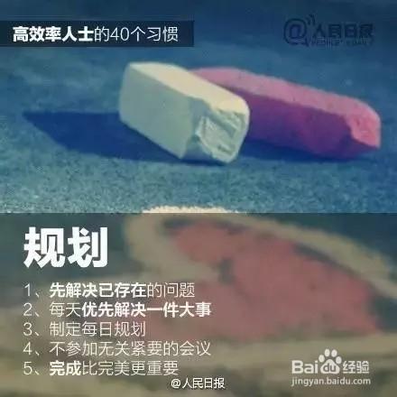 高效率人士的40個習慣，給自己一點積極的改變