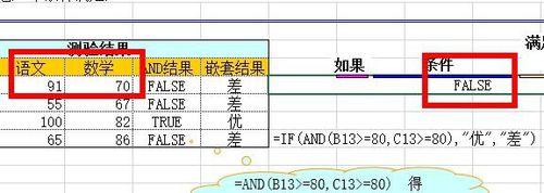 Excel中如何使用AND函數判斷多個條件？