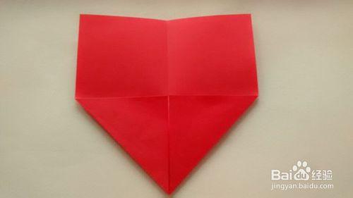 趣味摺紙——紅心的折法2