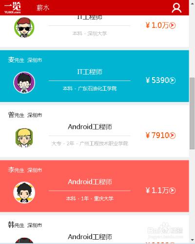 安卓(Android)軟件工程師的工資是多少？