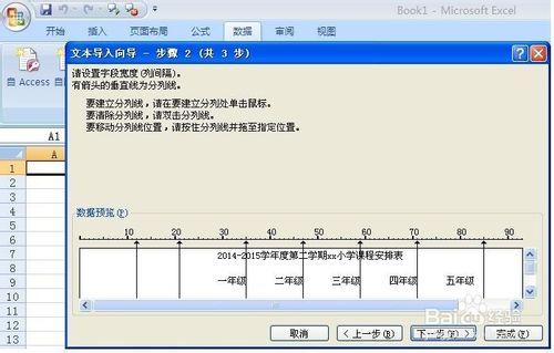 將txt中的表格導入excel進行編輯（園丁排課）